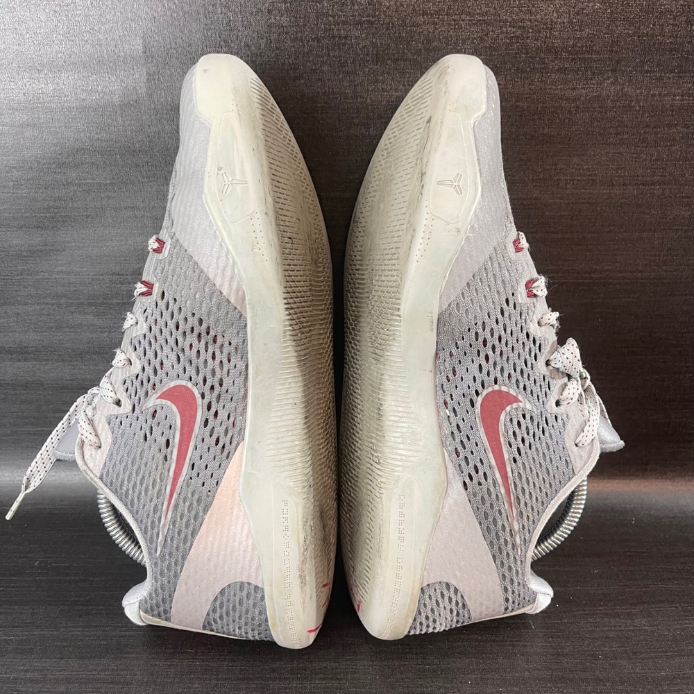Nike Kobe 11 Lower Merion Aces Cool Grey Red Basketball Shoes 836183-006 - Picture 8 of 9